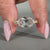Gold Oval Diamond Ring with hidden halo engagement ring
