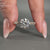 Round diamond engagement ring with custom engagement ring
