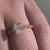 Pear Shaped Lab Grown Diamond Vintage Style Engagement Ring