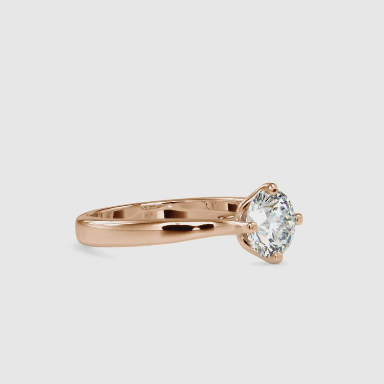 Diamondrensu UK engagement ring with classic solitaire setting.
