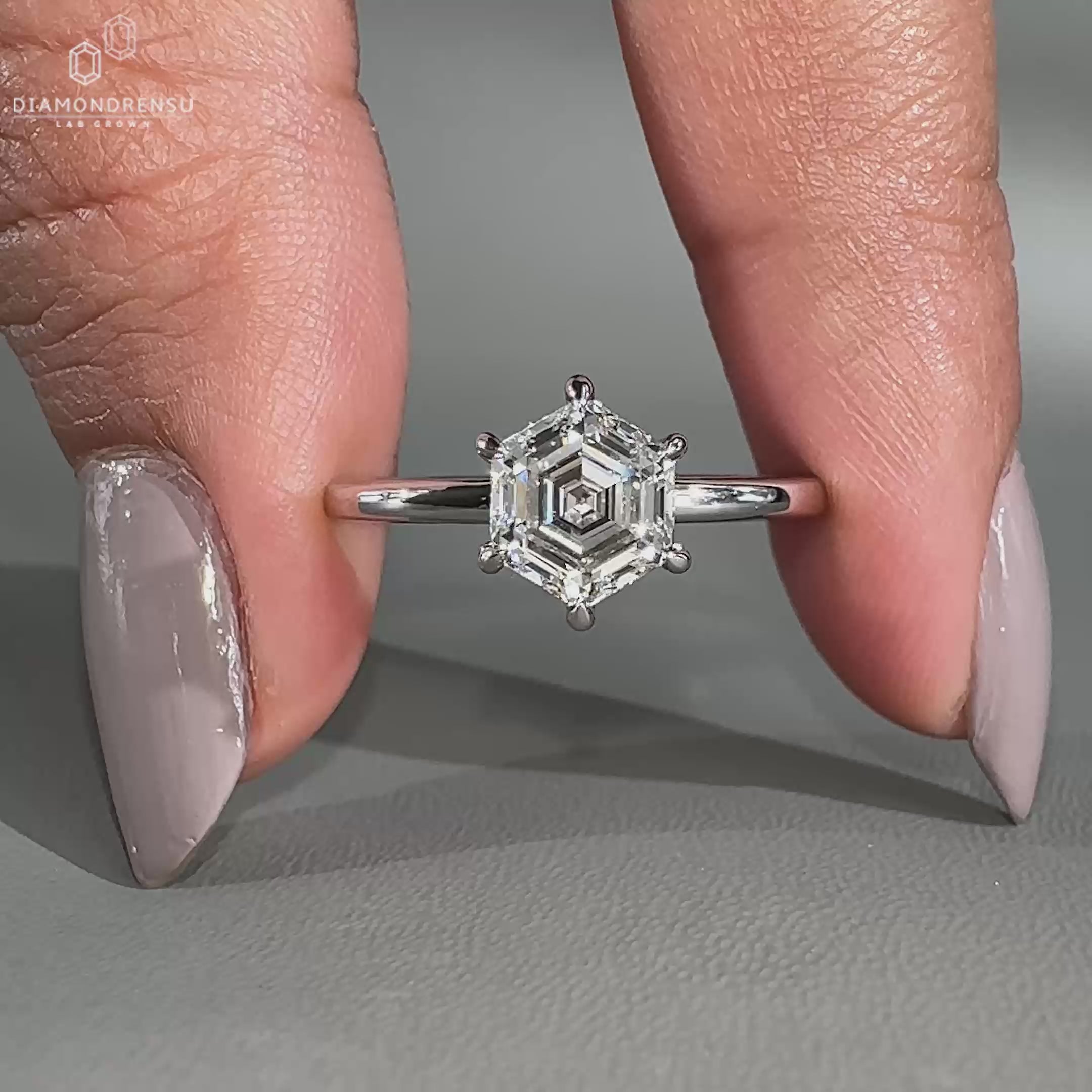 Solitaire engagement ring style suits many tastes.
