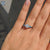 Round Cut moissanite ring with 4 prong ring
