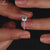 UK engagement ring with white gold finish.
