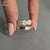 Double layer gold ring styled as cuff adjustable ring.
