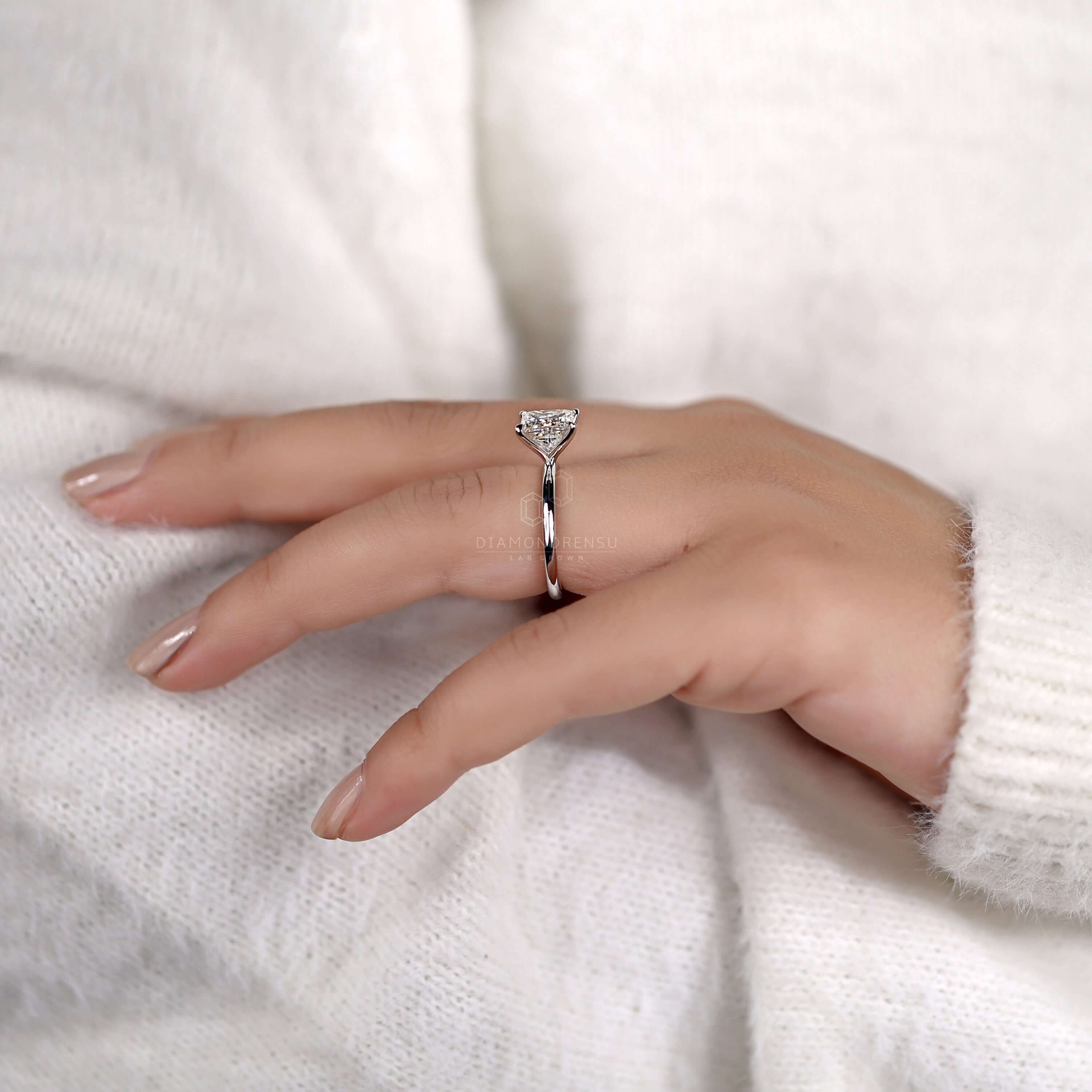 Solitaire diamond ring crafted with precision and brilliance
