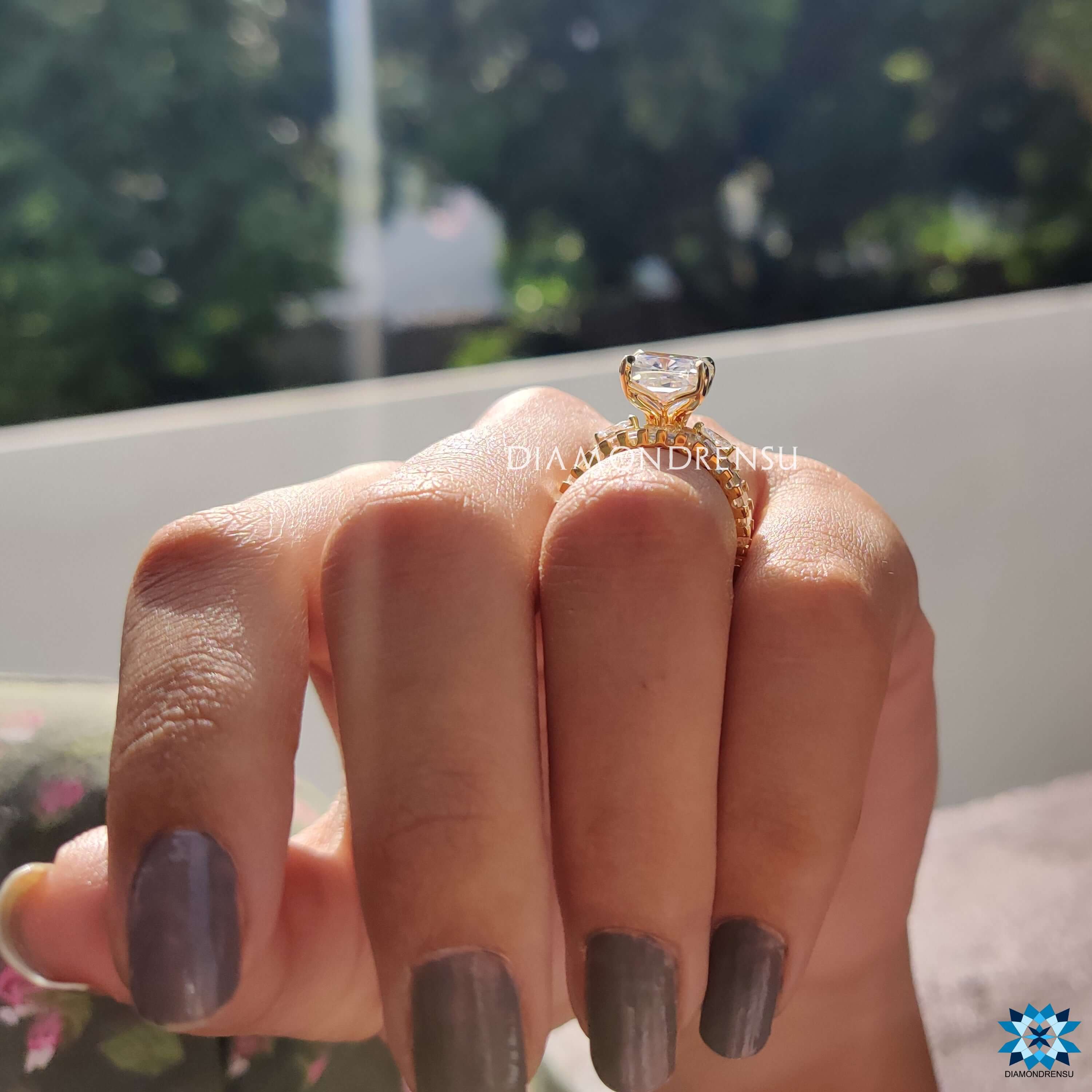 affordable moissanite engagement rings - diamondrensu