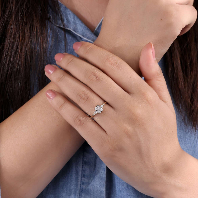 Handmade ring crafted with care featuring an IGI certified diamond
