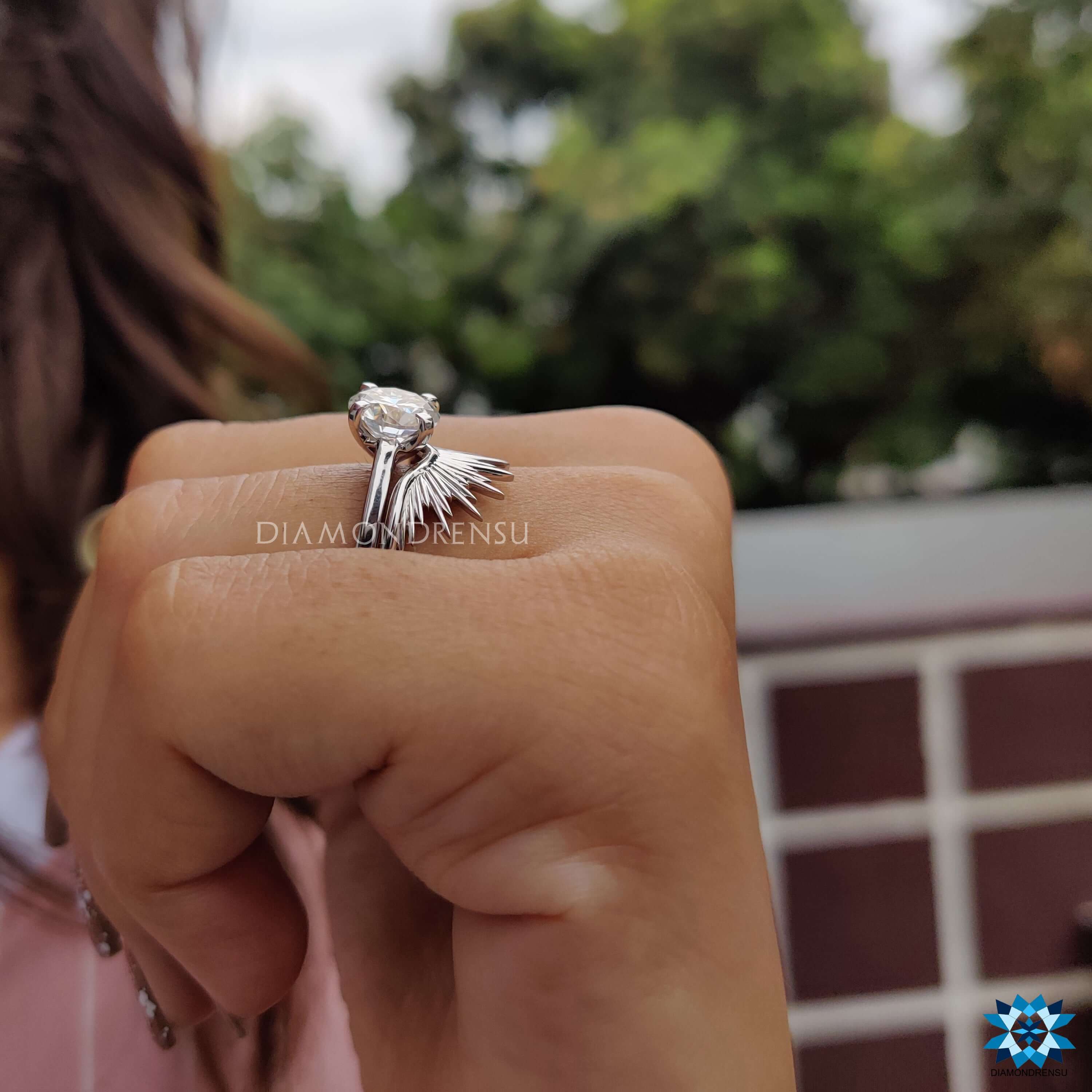 affordable moissanite engagement rings - diamondrensu