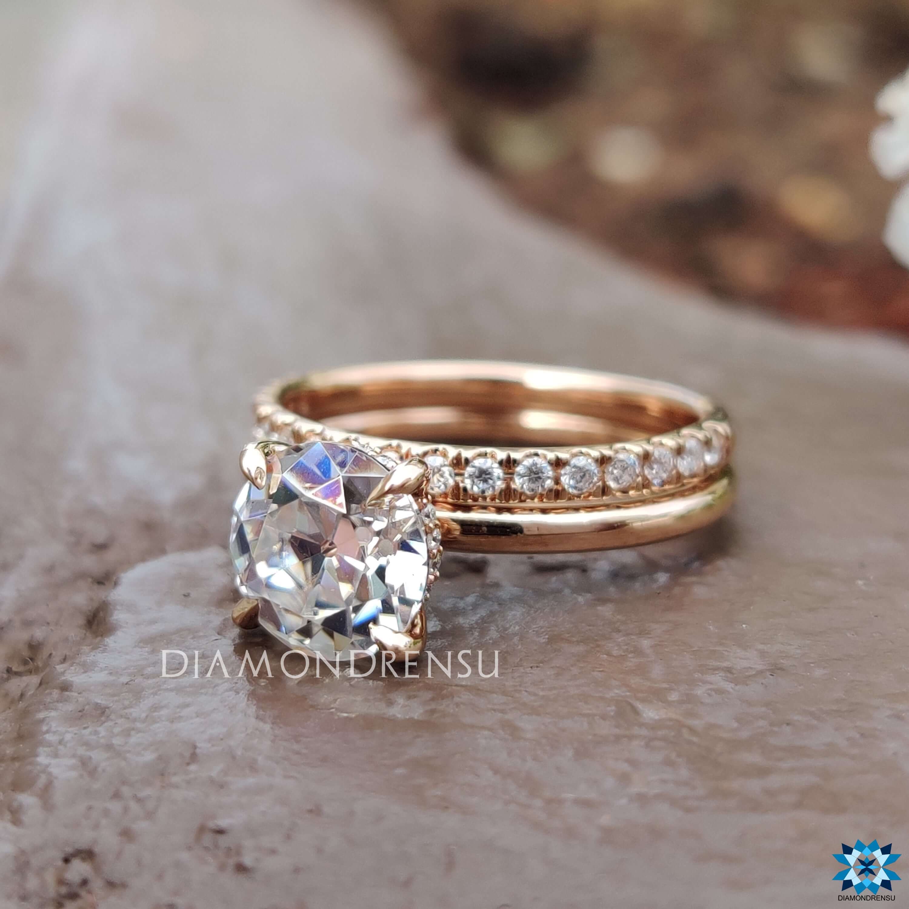 old european cut moissanite ring - diamondrensu