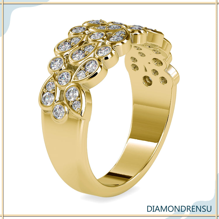 Classic diamond wedding band crafted in the UK.
