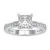 2 ct princess cut diamond ring with dazzling channel setting
