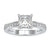 2 ct princess cut diamond ring with dazzling channel setting
