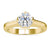 Gold Solitaire Engagement Ring featuring a classic tulip setting for timeless elegance.