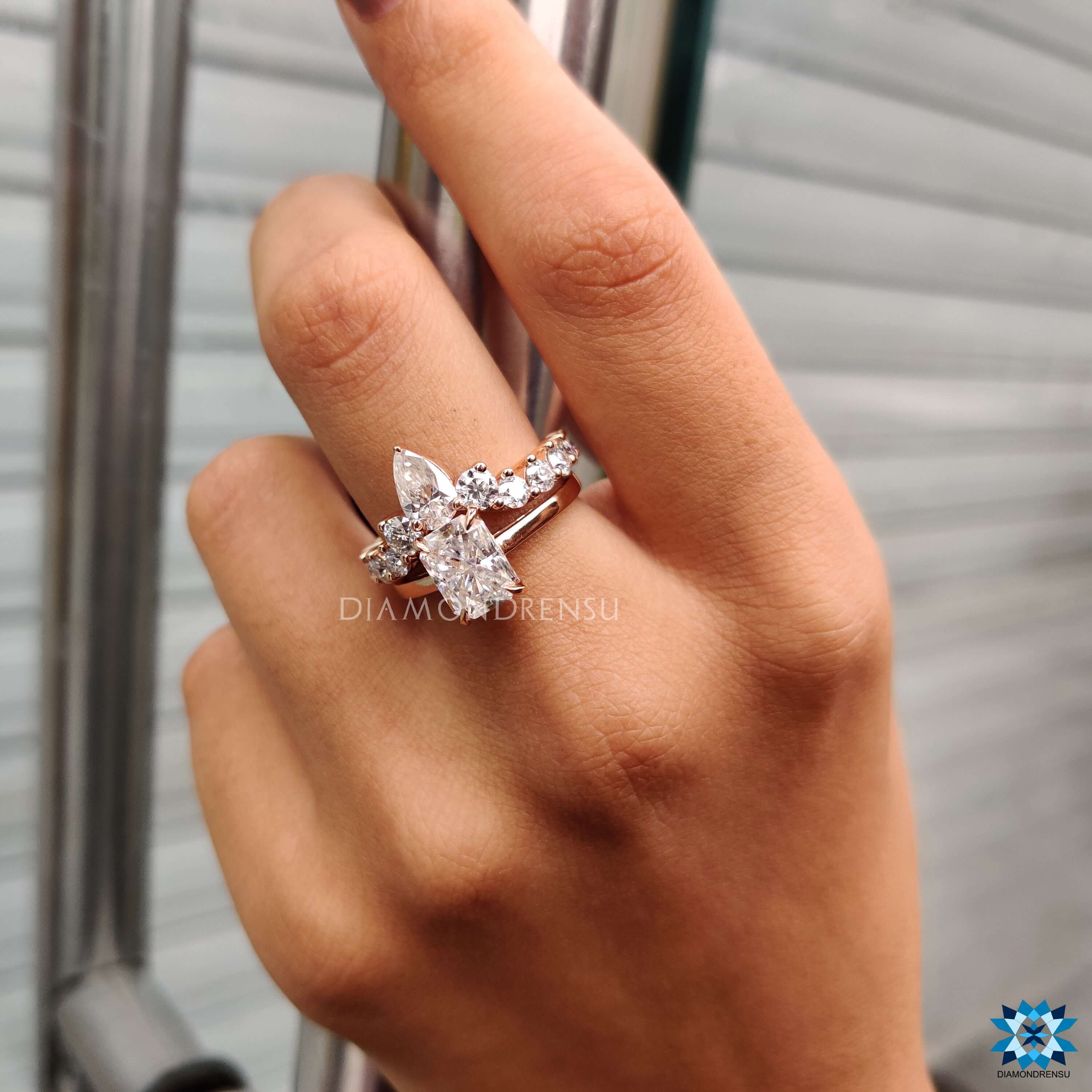 affordable moissanite engagement - diamondrensu