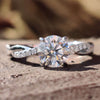 round moissanite ring - diamondrensu