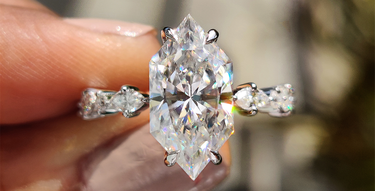 Dutch Marquise Moissanite Ring