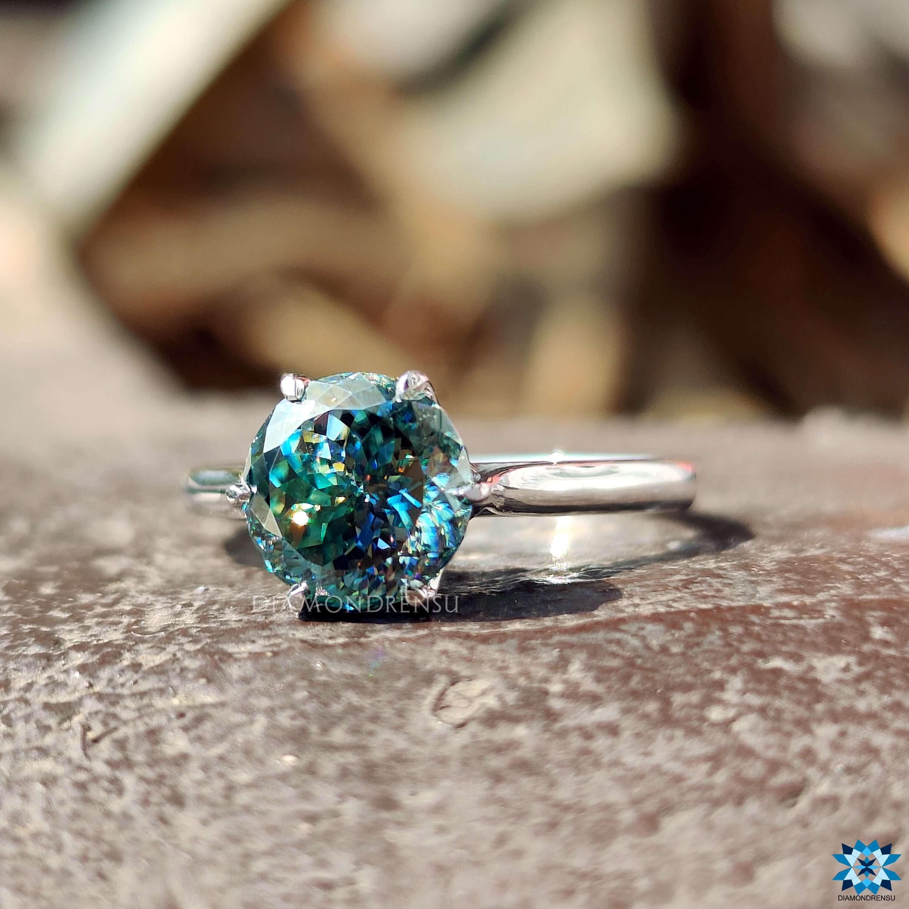 moissanite engagement ring - diamondrensu