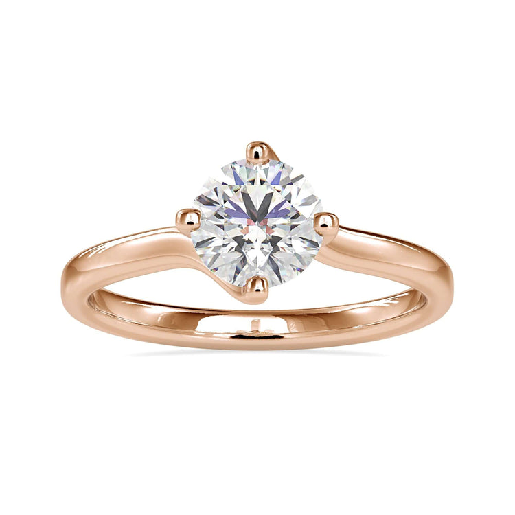 Diamondrensu UK engagement ring with custom finish.
