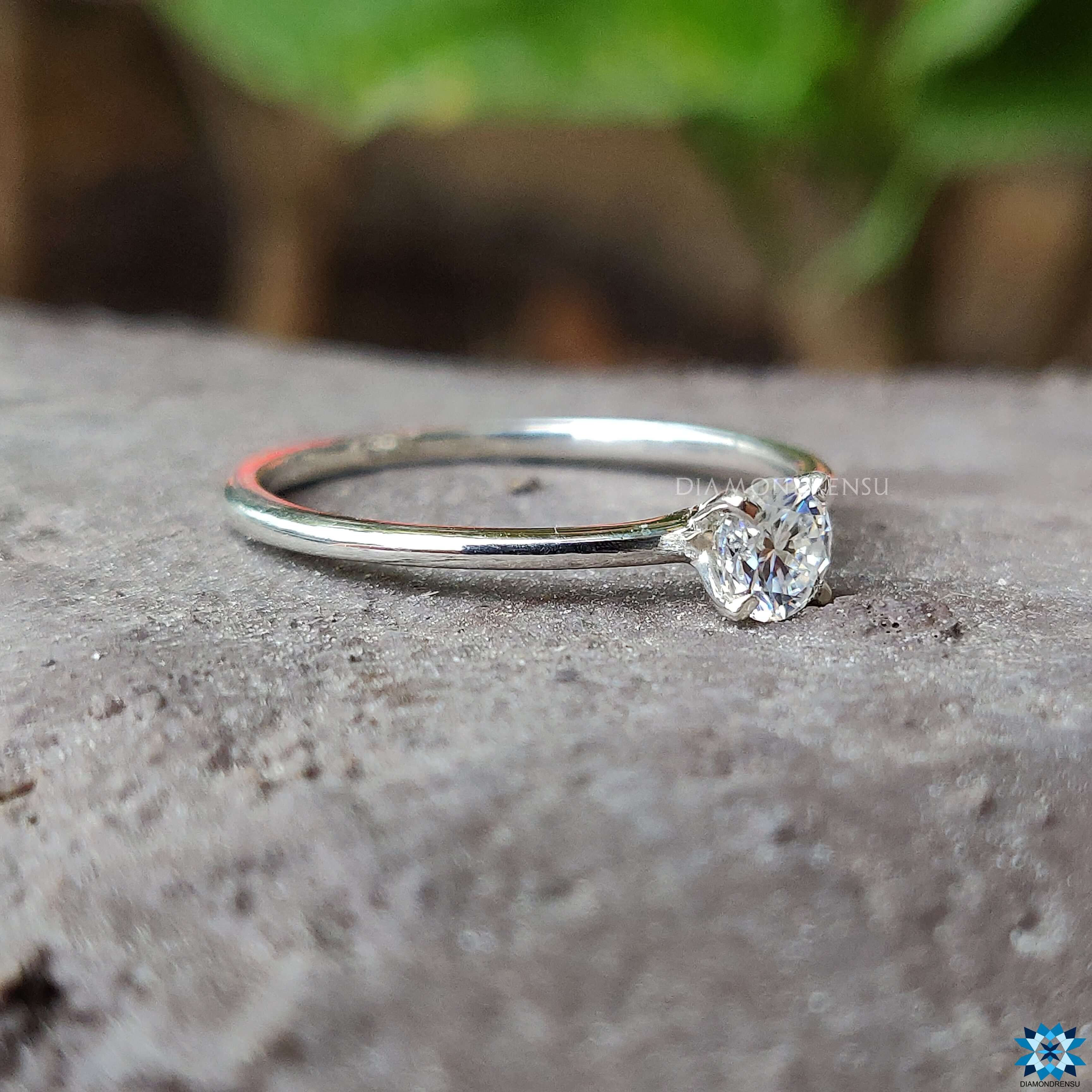 Moissanite solitaire ring buy engagement ring