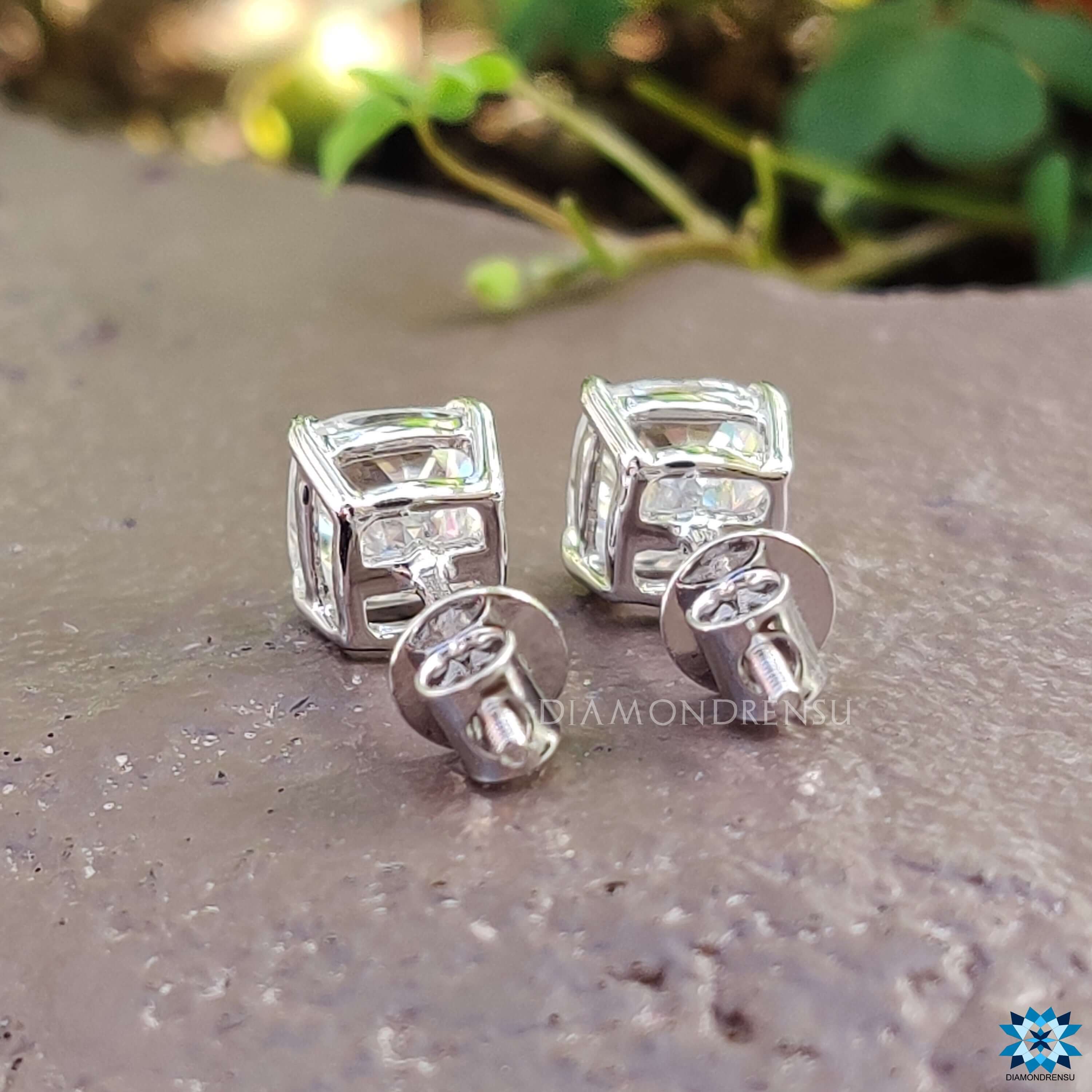 moissanite stud earrings - diamondrensu