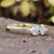 East West marquise moissanite ring designed for a unique style.