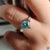 three stone engagement ring 2 Side Stone tapered baguette
