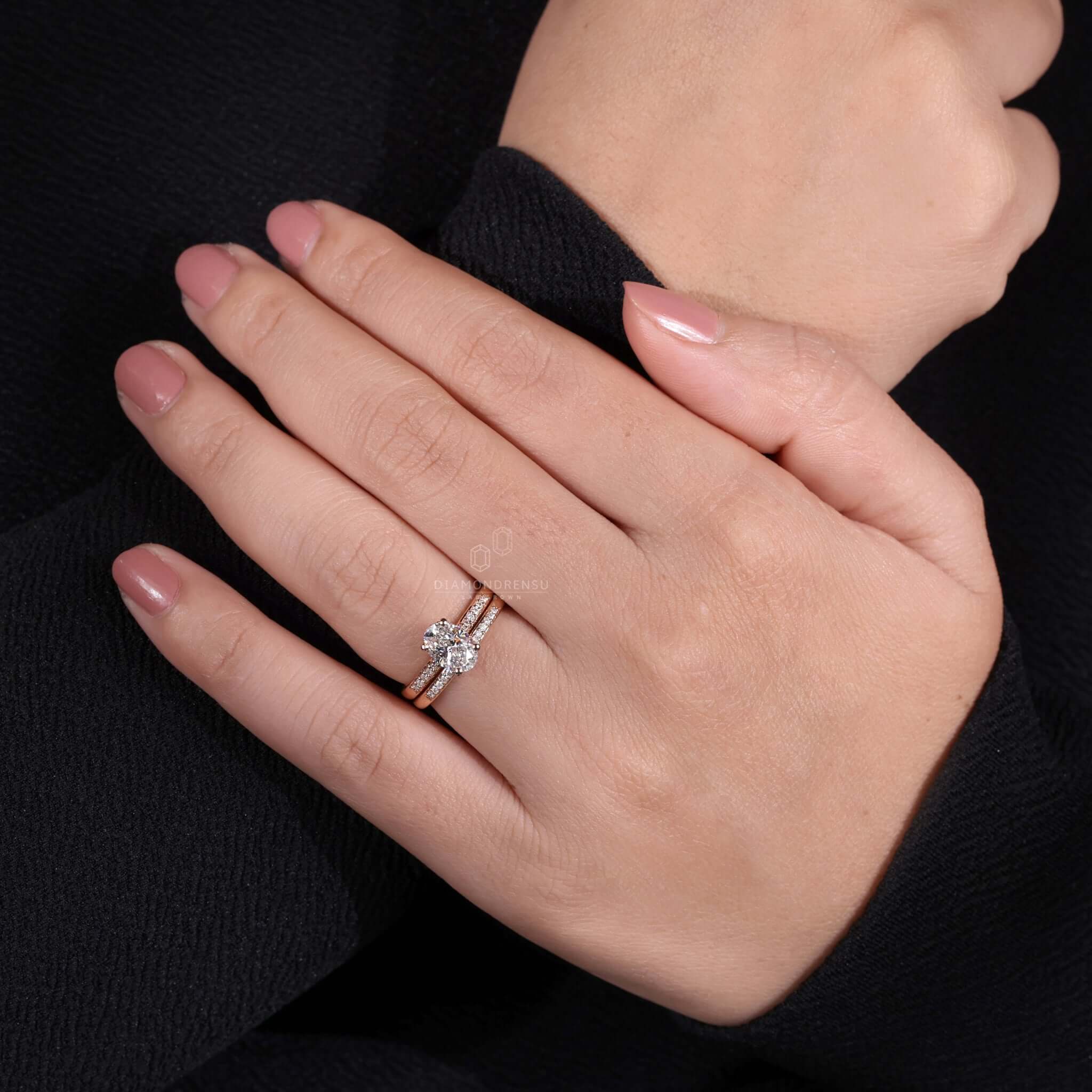 lab created diamond ring