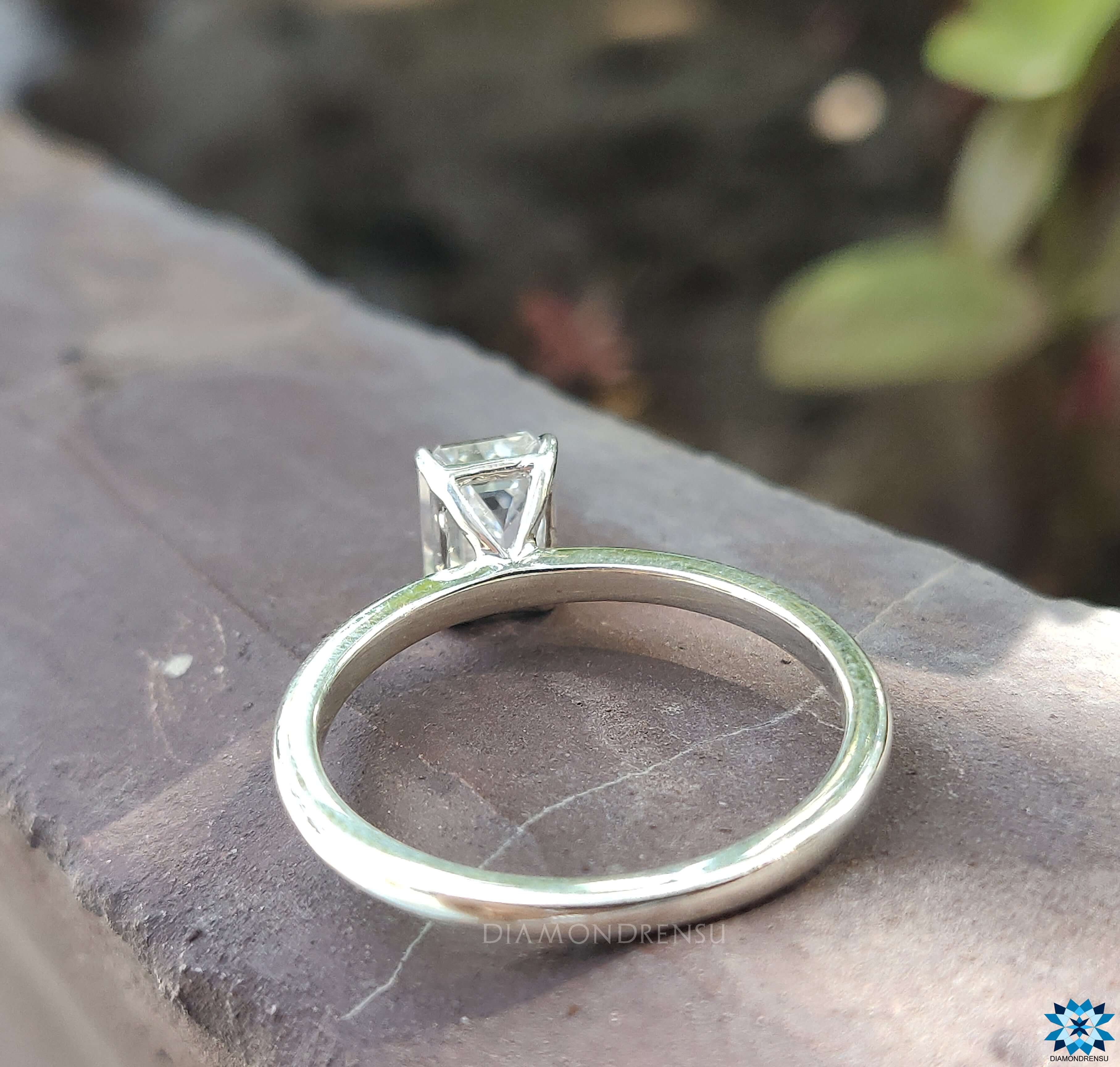 moissanite engagement ring