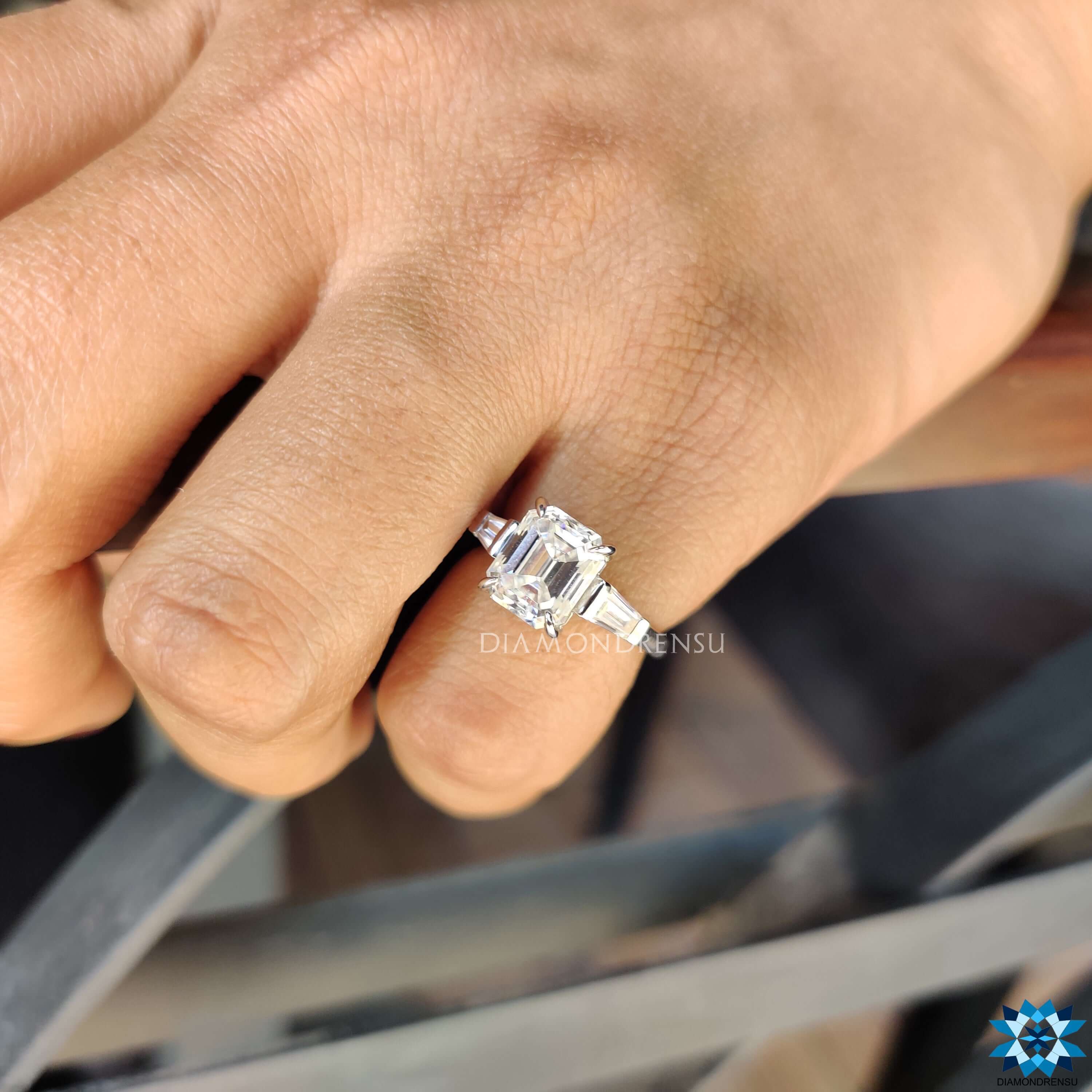 moissanite engagement rings - diamondrensu